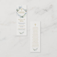 Personalised First Communion Prayer Card