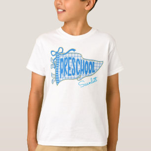 Personalised First Day of Preschool Boy Name T-Shirt