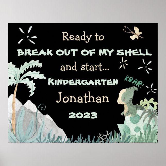 Personalised First Day of School 2023 Poster (Front)