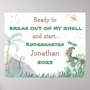 Personalised First Day of School 2023 Poster