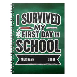 Personalised First Day of School Art Notebook