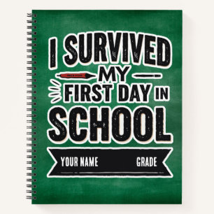 Personalised First Day of School Art Notebook
