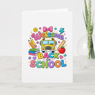 Personalised First Day of School Grade Holiday Card