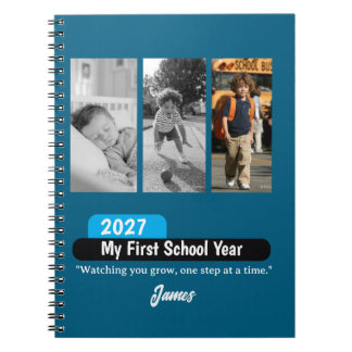 Personalised First Day of School Photo Keepsake Notebook
