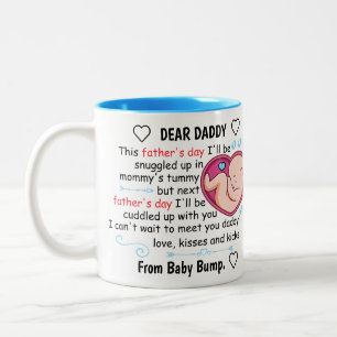 Personalised First Fathers Day 2021 From Son Two-Tone Coffee Mug
