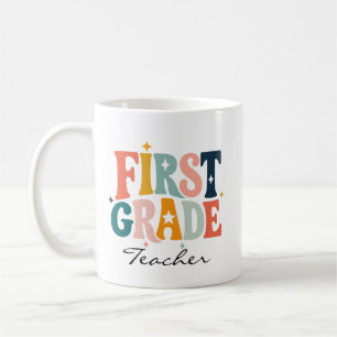 Personalised First Grade Teacher Gift Coffee Mug