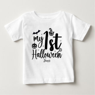 Personalised First Halloween Baby T-Shirt