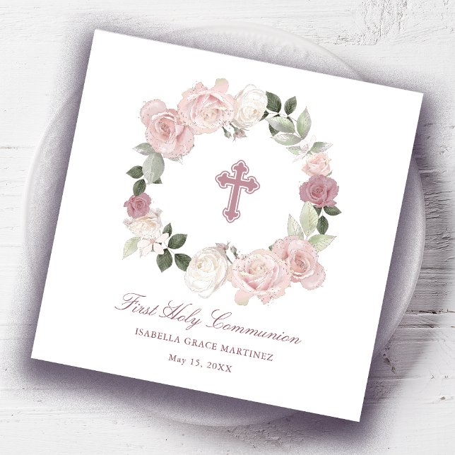 Personalised First Holy Communion Cocktail Napkins (Creator Uploaded)