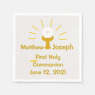 Personalised First Holy Communion Paper Napkin