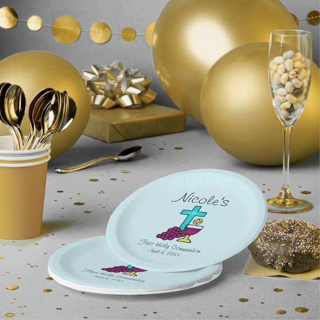 Personalised First Holy Communion Paper Plate (Creator Uploaded)