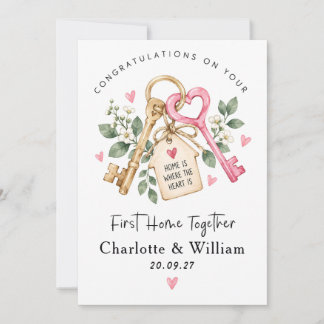 Personalised First Home Card | New Home Together