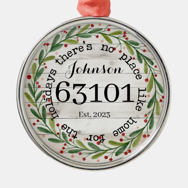 Personalised First Home Ornament (Front)