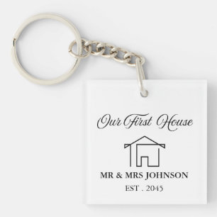 Personalised First Home Realtor Closing Gift Key Ring