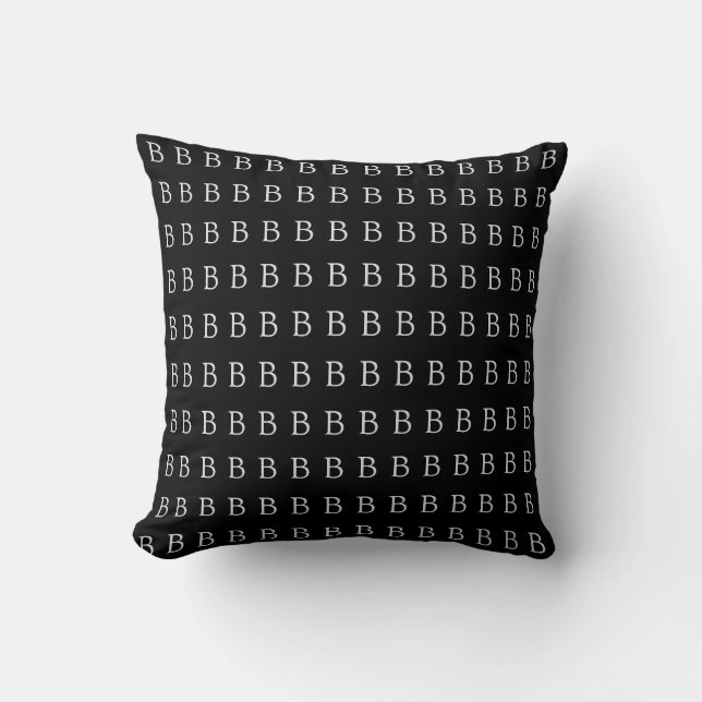 personalised first letter of your name cushion (Front)