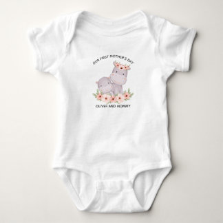 Personalised First Mother’s Day  Mummy & Baby Name Bodysuit