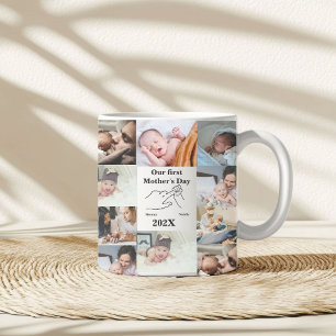 Personalised First Mother's day Photo Collage  Coffee Mug