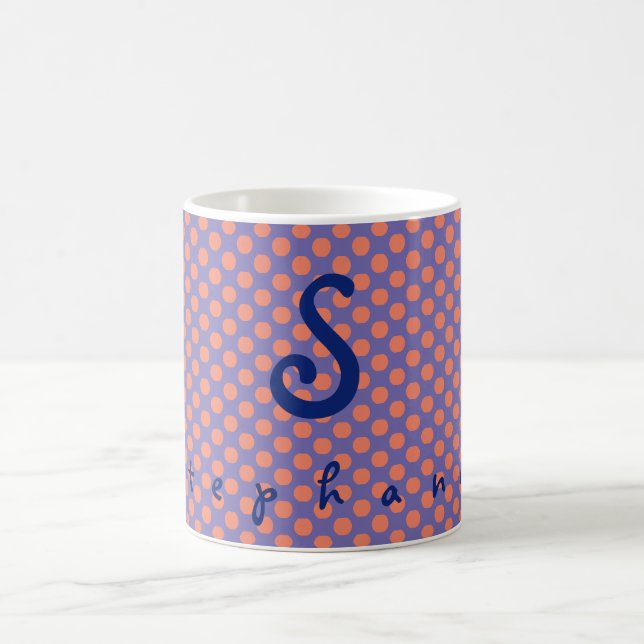 Personalised First Name Initial Coffee Mug (Center)