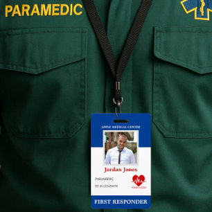 Personalised First Responder Photo ID Security ID Badge