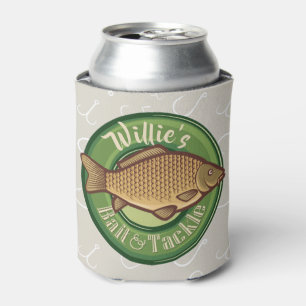 Personalised Fish and Tackle Shop Fishing Angler Can Cooler