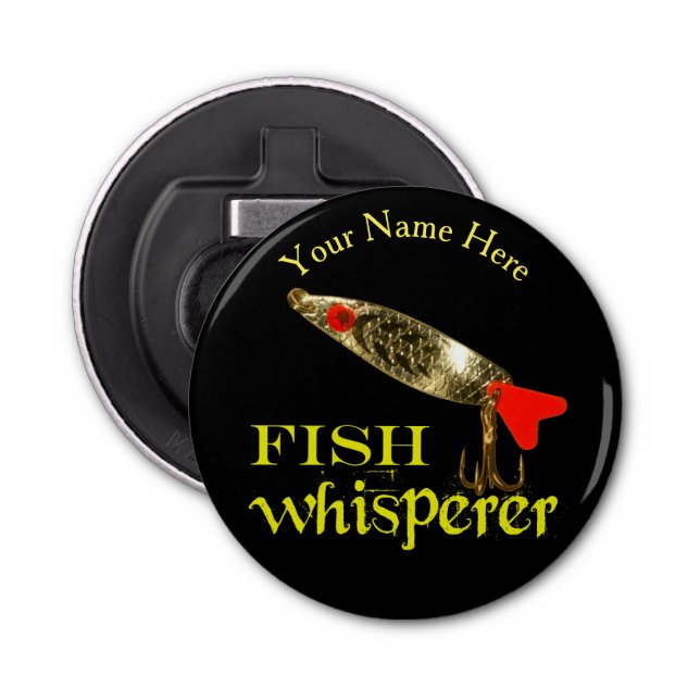 Personalised Fish Whisperer Bottle Opener (Front)