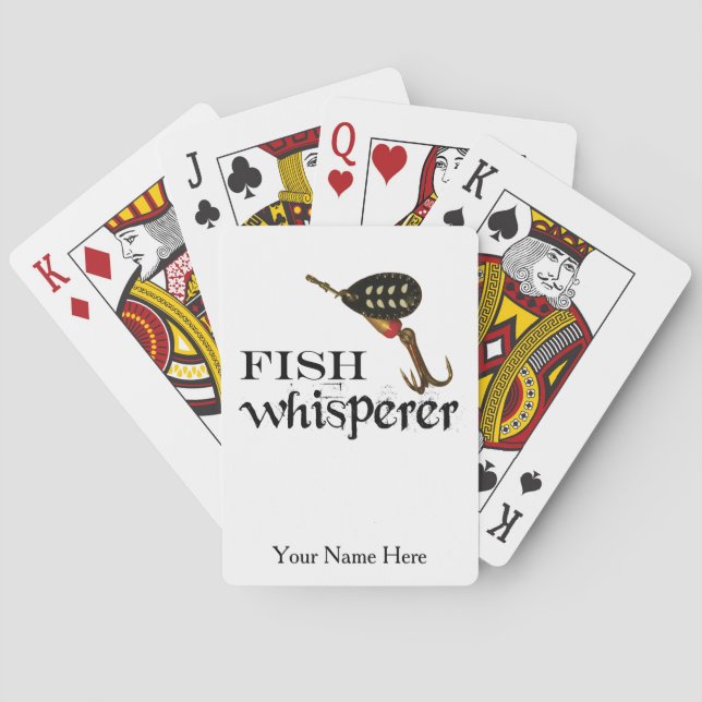 Personalised Fish Whisperer Playing Cards (Back)
