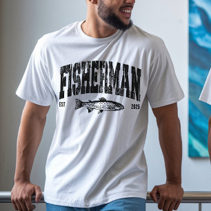 Personalised Fisherman Shirt, Fishing Gift for Dad T-Shirt