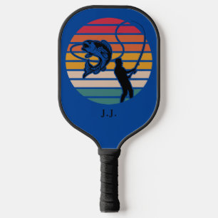 Personalised Fishing Bachelor Weekend Pickleball Paddle