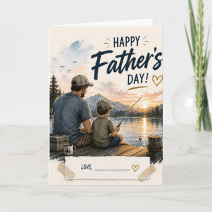 Personalised Fishing Father’s Day Greeting Card