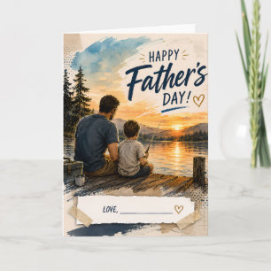 Personalised Fishing Fathers Day Card