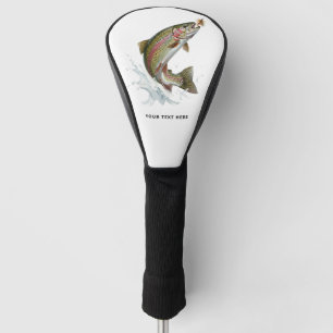 Personalised Fishing Lover – Trout Fishing Design Golf Head Cover