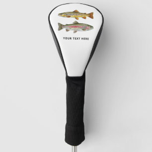 Personalised Fishing Lover – Trout Fishing Design Golf Head Cover