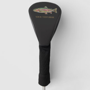 Personalised Fishing Lover – Trout Fishing Design Golf Head Cover