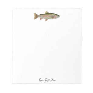 Personalised Fishing Lover – Trout Fishing Design Notepad