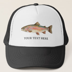 Personalised Fishing Lover  – Trout Fishing Design Trucker Hat