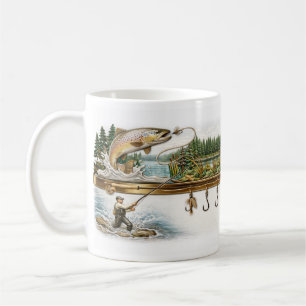 Personalised Fishing Mug, Angler Gift, Fish Lover Coffee Mug
