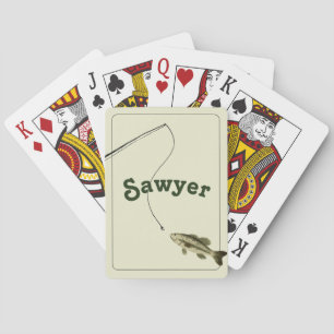 Personalised Fishing Playing Cards