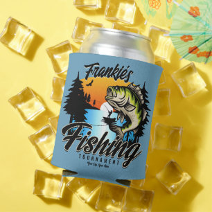 Personalised Fishing Tournament Fish Angler Trout  Can Cooler