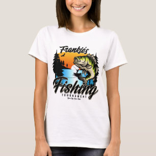 Personalised Fishing Tournament Fish Angler Trout T-Shirt