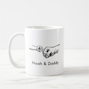 Personalised Fist Bump Dad Mug Father's Day Gift