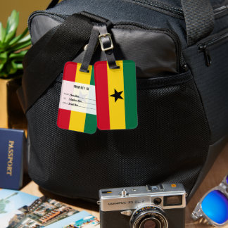  Personalised Flag Of Ghana Luggage Tag