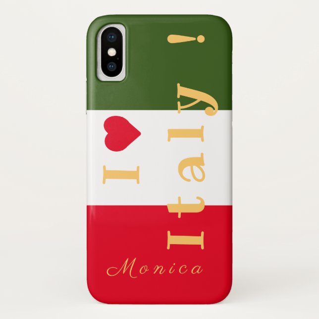 Personalised Flag of Italy Case-Mate iPhone Case (Back)