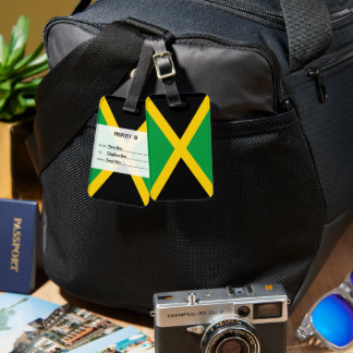 Personalised Flag Of Jamaica Luggage Tag