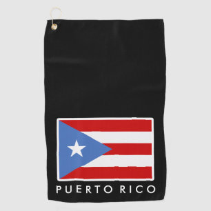 Personalised, Flag of Puerto Rico Golf Towel