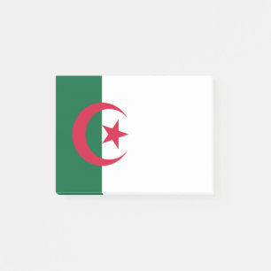 Personalised Flag of Star and Crescent Moon Post-it Notes