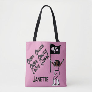 Personalised Flag Tote ( Pink Flower) B Bag