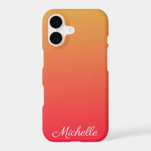Personalised flame red and yellow ombre