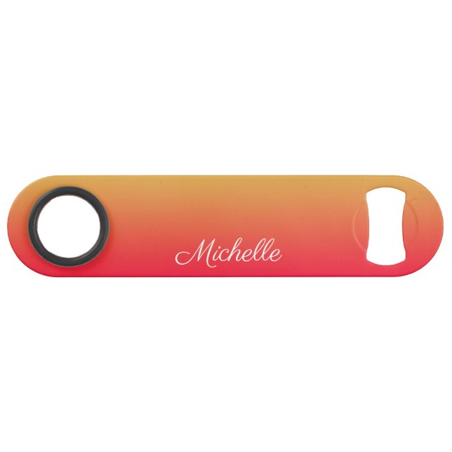 Personalised flame red and yellow ombre (Front (Horizontal))