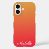 Personalised flame red and yellow ombre