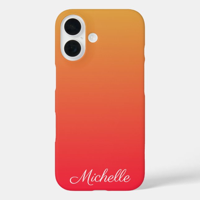 Personalised flame red and yellow ombre Case-Mate iPhone case (Back)
