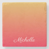 Personalised flame red and yellow ombre